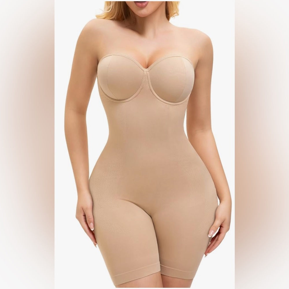 Slimers Beige Shapewear With Removable Straps Size M NWB